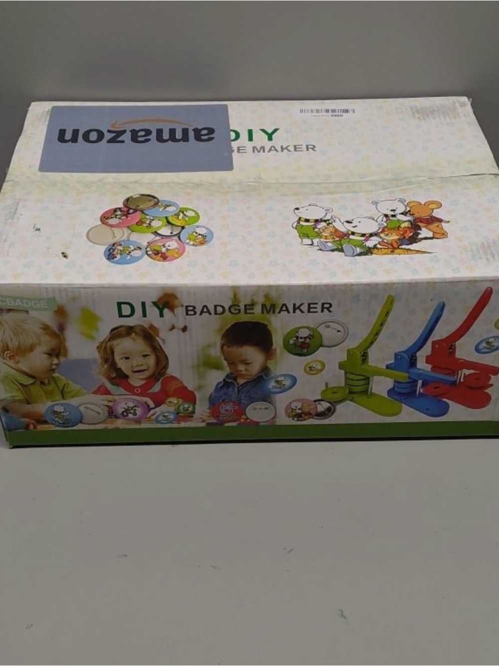 DIY Badge Maker Kit for Kids - Red, Blue, Green